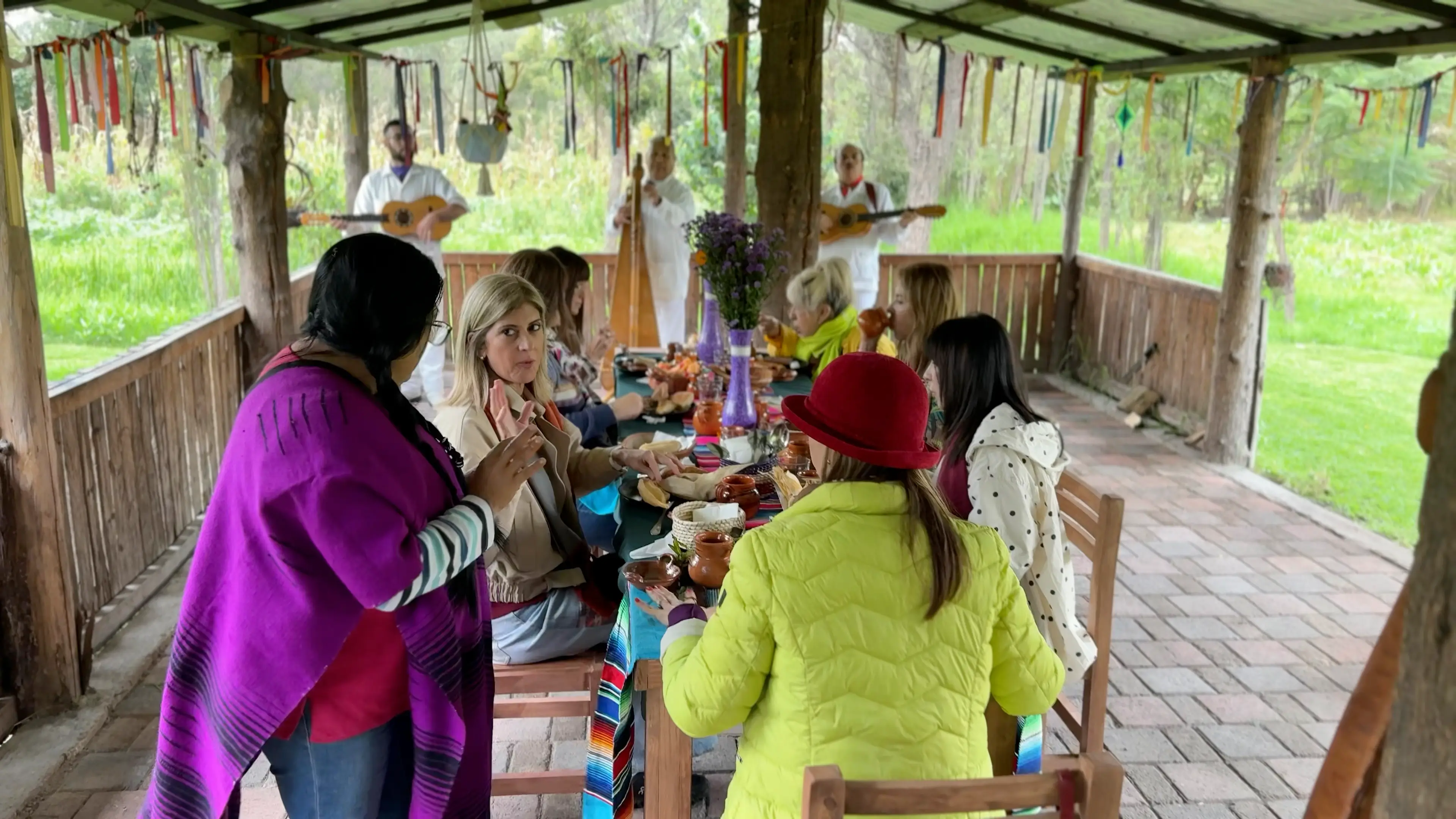 Desayuno en la chinampa